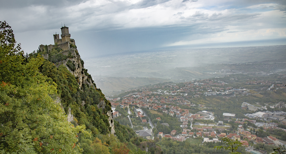 Utsikt från San Marino.